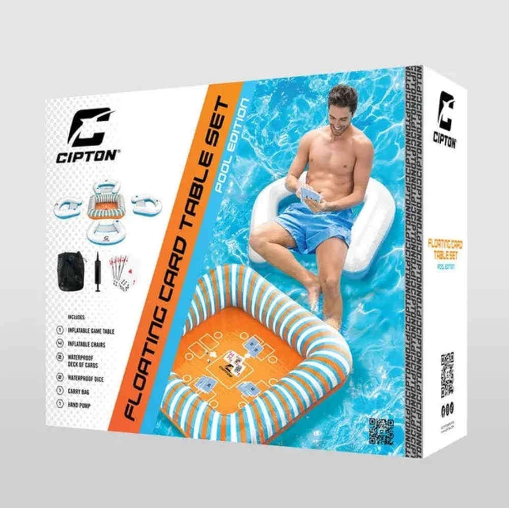 NIB CiptonFloating Card Table Set (Pool Edition) - Picture 5 of 8